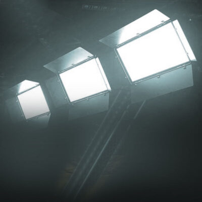 LED tricolor panel light for studio