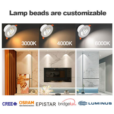LED downlights DALI dimmable