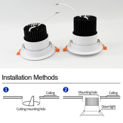 LED downlights DALI dimmable
