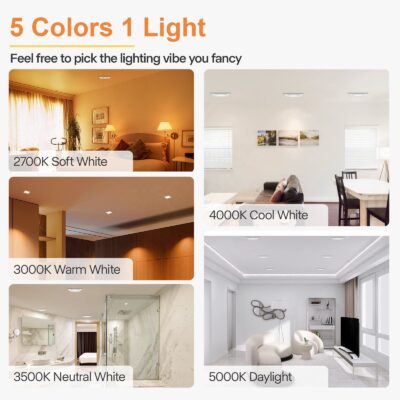 6-inch recessed LED panel downlight