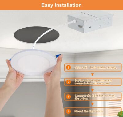 6-inch recessed LED panel downlight