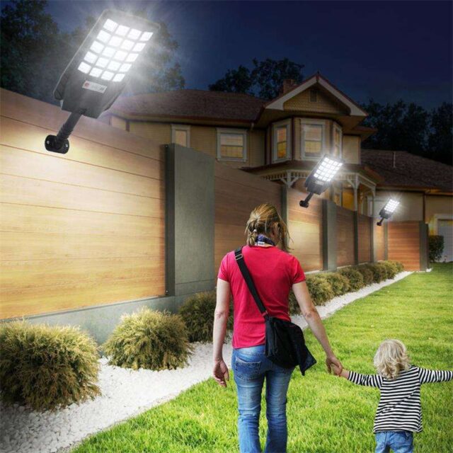 multi-color outdoor solar street lights