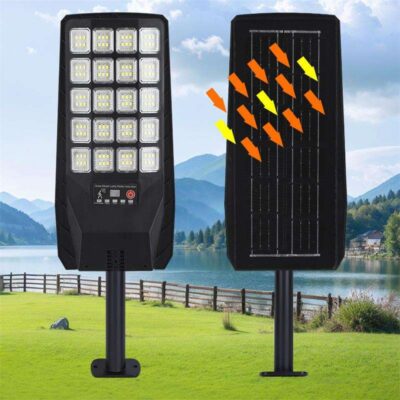 multi-color outdoor solar street lights