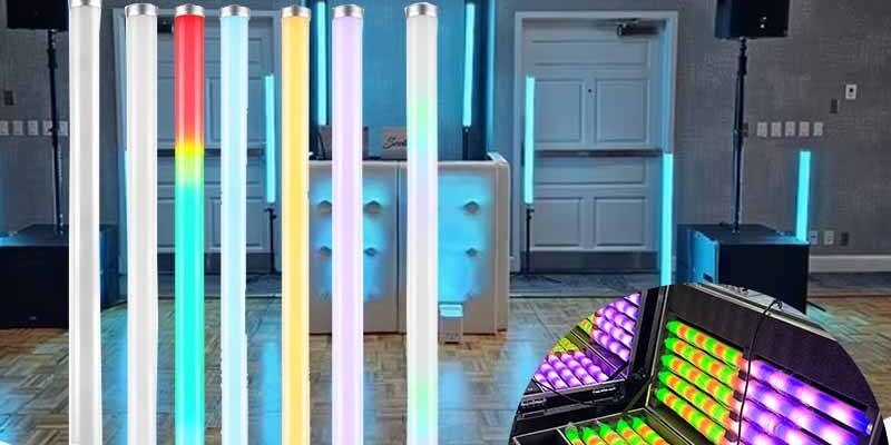 LED Tube Stage Lights DMX Wireless Control