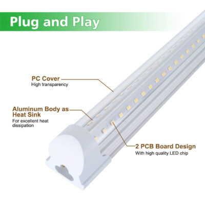 8FT T8 V-Shape LED Shop Tube Light