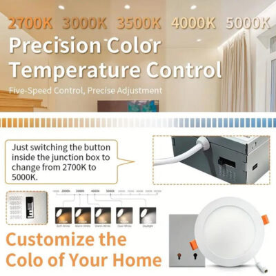 dimmable recessed LED downlight round