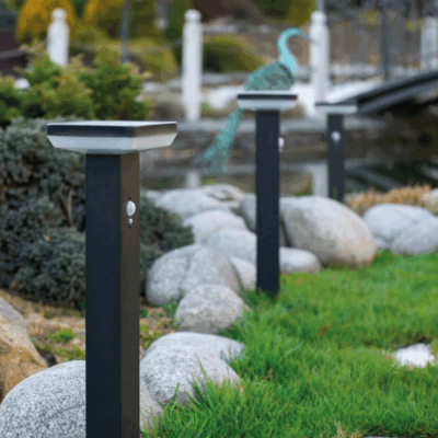 stainless steel solar LED garden lights