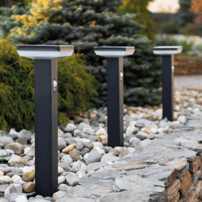 stainless steel solar LED garden lights