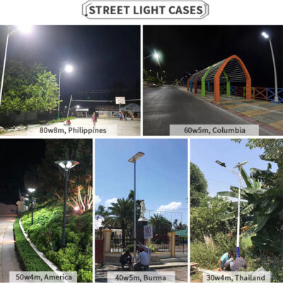 outdoor waterproof solar street lights