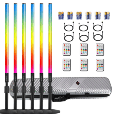 4ft RGB LED Tube Light with Battery