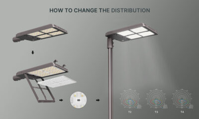 LED street light with motion sensor