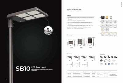 LED street light with motion sensor