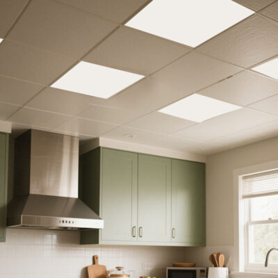 LED panel light for office ceilings