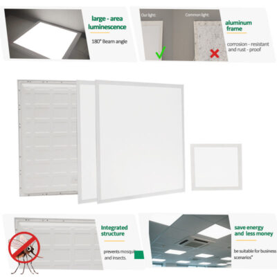 LED panel light for office ceilings